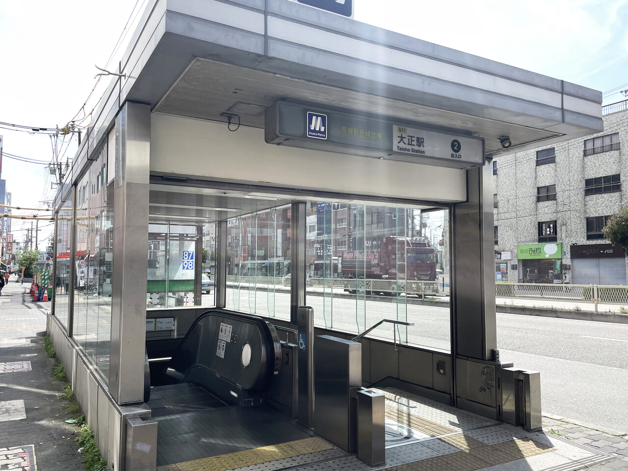 大正区の大阪メトロ鶴見緑地線の大正駅